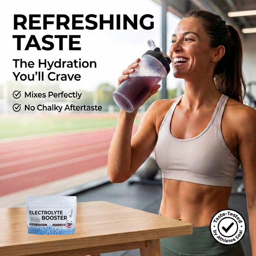 Pouring Formula 369 Electrolyte Booster to support endurance during exercise.