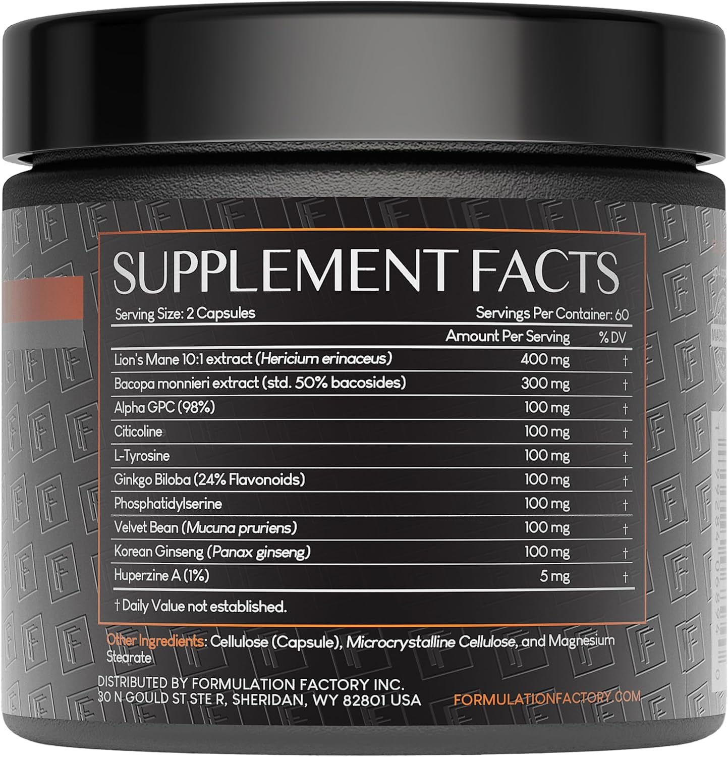 Formulation Factory BOSS Mode capsules on spoon for quick cognitive support