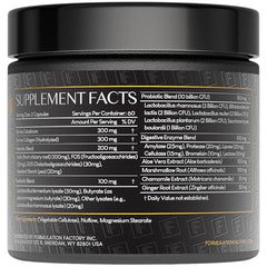Formulation Factory Gut Intellect front label highlights the 10-in-1 formula.