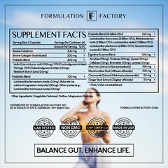 Formulation Factory Gut Intellect morning routine setup for consistency
