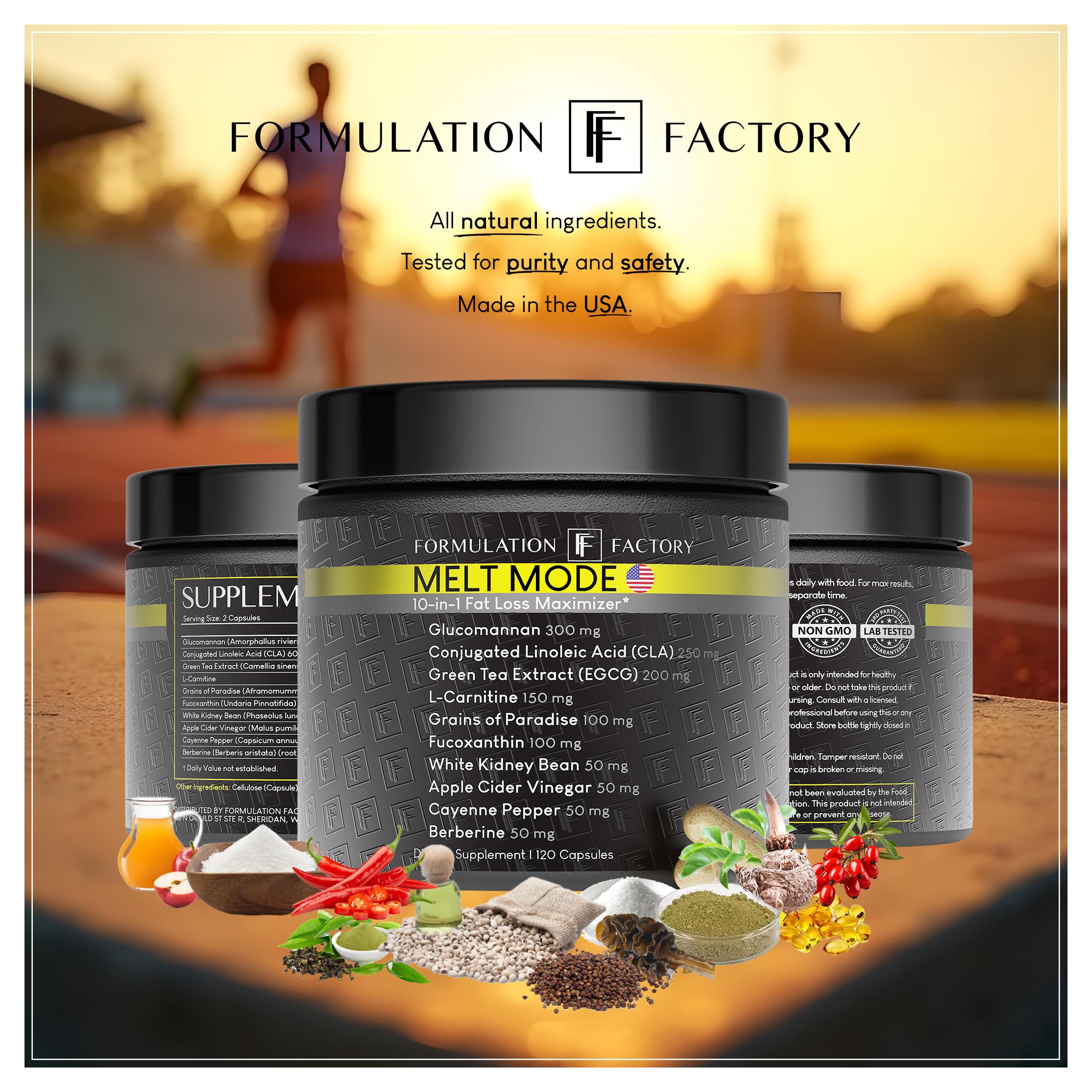 Formulation Factory Melt Mode produced in a FDA-registered USA facility