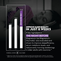 Formulation Factory The Night Before bedtime routine setup invites smoother sleep transition.