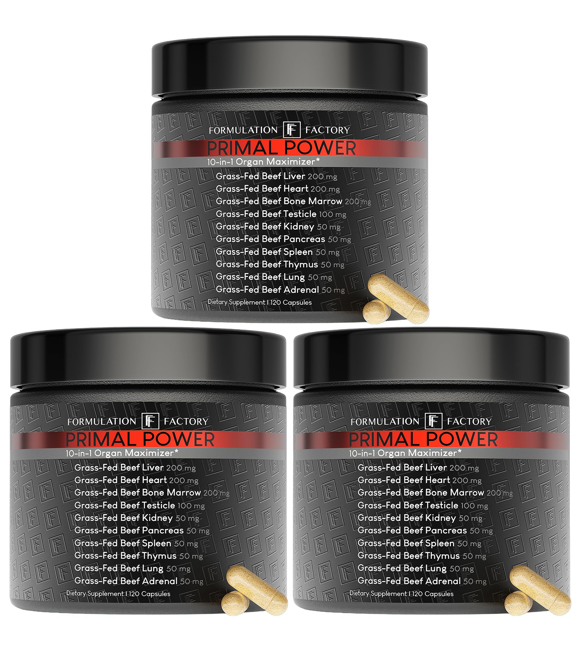 Formulation Factory Primal Power bottle front supports daily vitality.