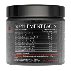 Formulation Factory Primal Power capsules close-up for easy daily nutrition.