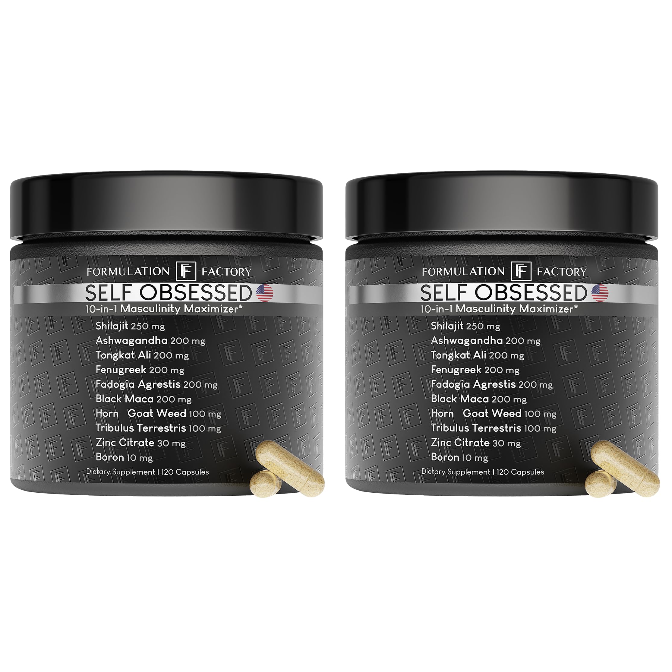 Formulation Factory Self Obsessed bottle front for daily vitality.