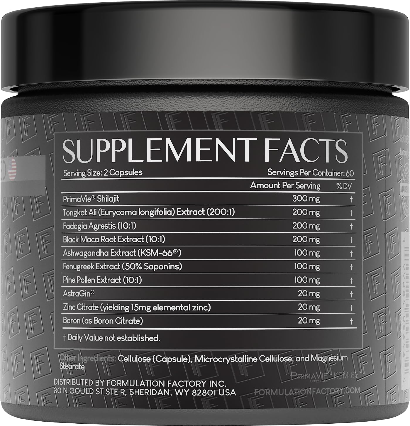 Formulation Factory Self Obsessed Maxxed capsules closeup highlighting concentrated formula