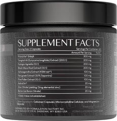 Formulation Factory Self Obsessed Maxxed capsules closeup highlighting concentrated formula