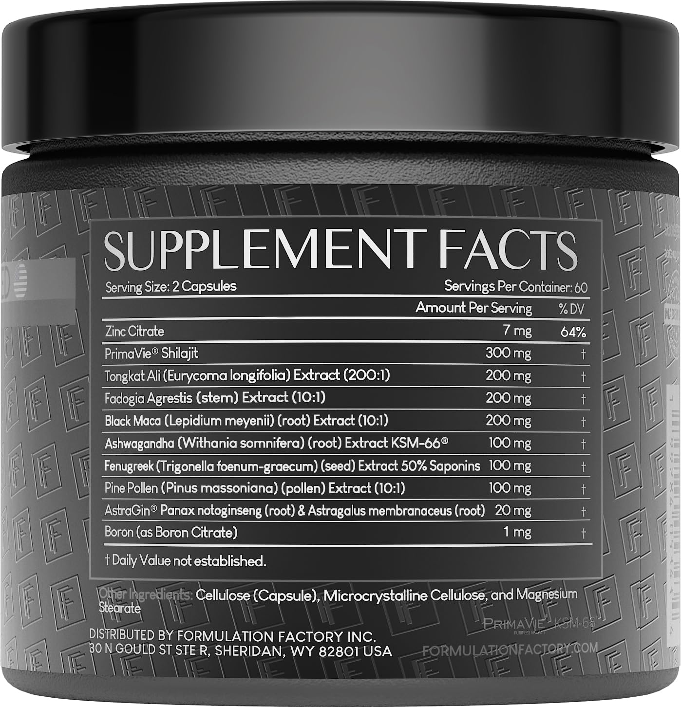 Formulation Factory Self Obsessed Maxxed capsules ready for daily energy
