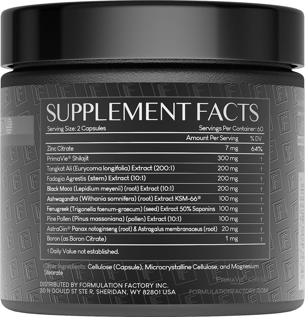 Formulation Factory Self Obsessed Maxxed capsules ready for daily energy