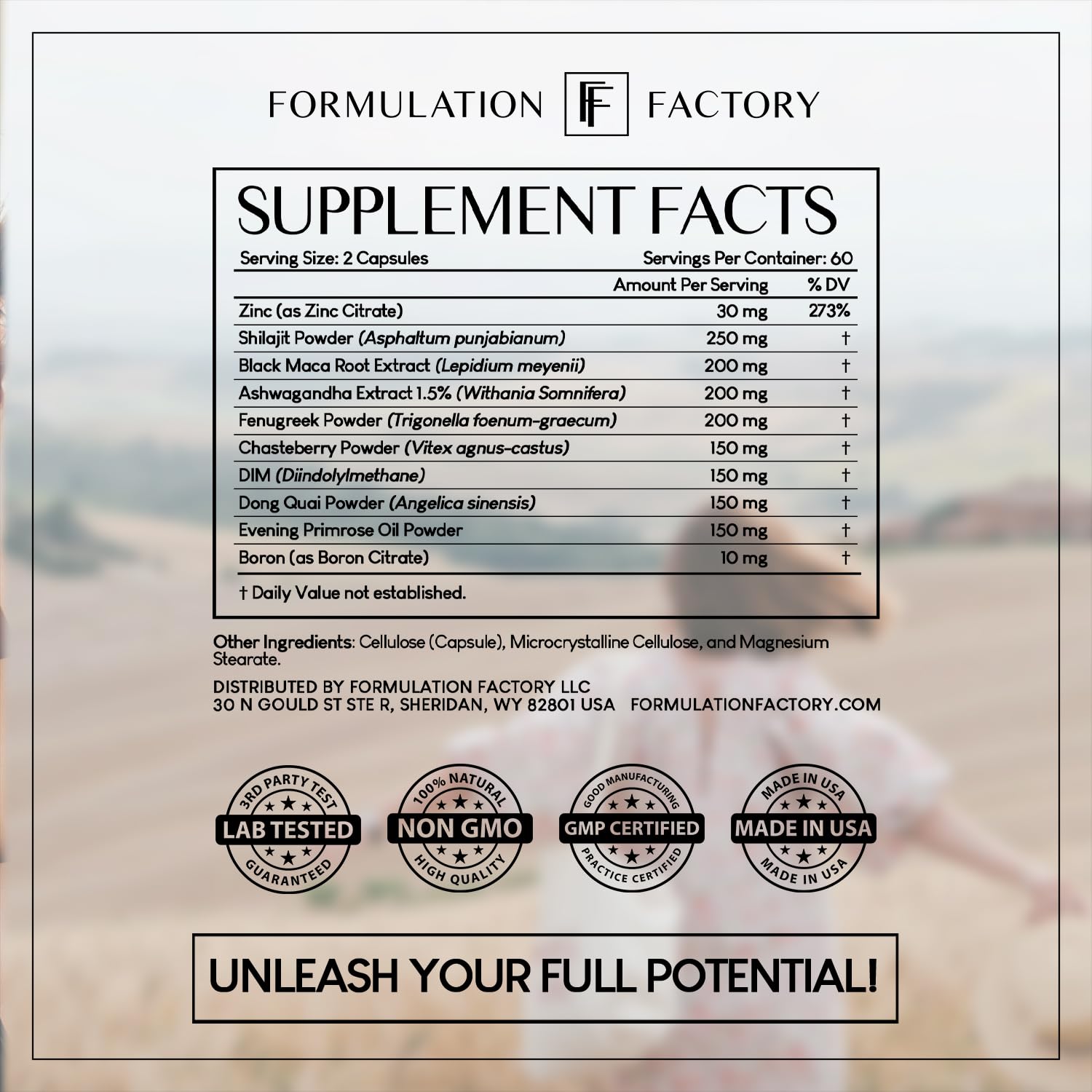 Formulation Factory She's Obsessed in-use scene suggests a morning wellness routine