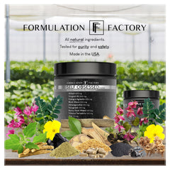 Formulation Factory supplement scene with bottle and capsules on desk