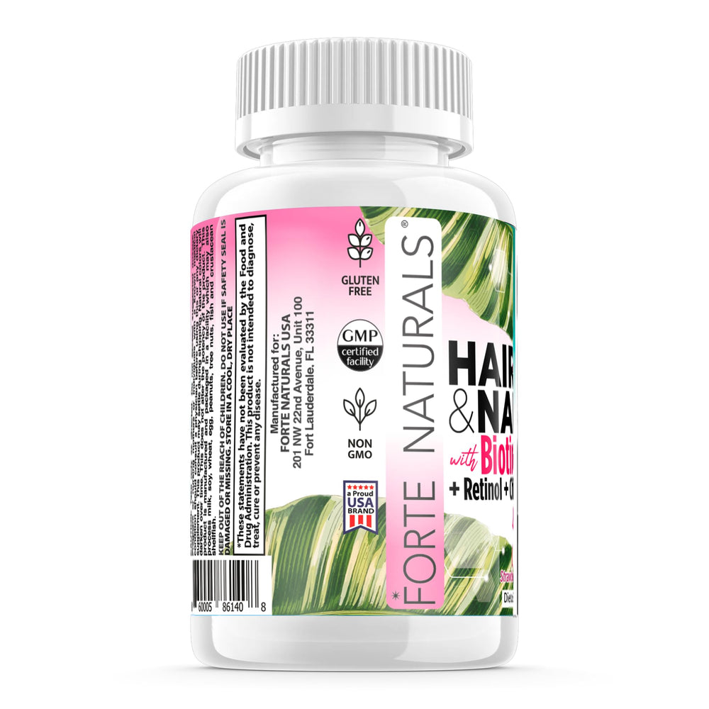 FORTE NATURALS gummies close-up texture with coconut oil shine