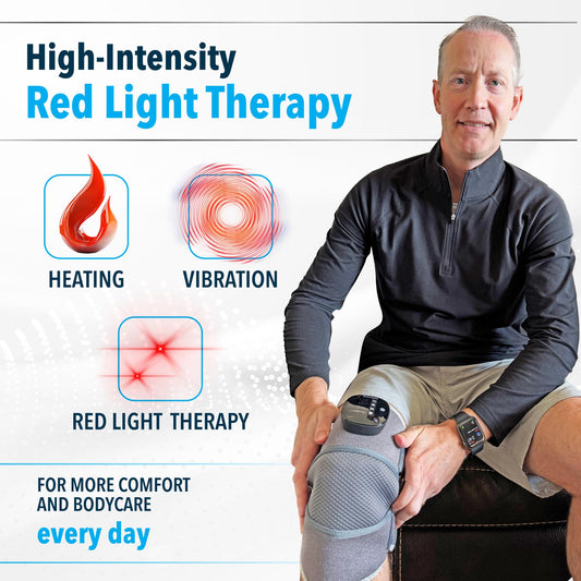 FORTHiQ RED+ device showing 52 LEDs for broad light coverage.