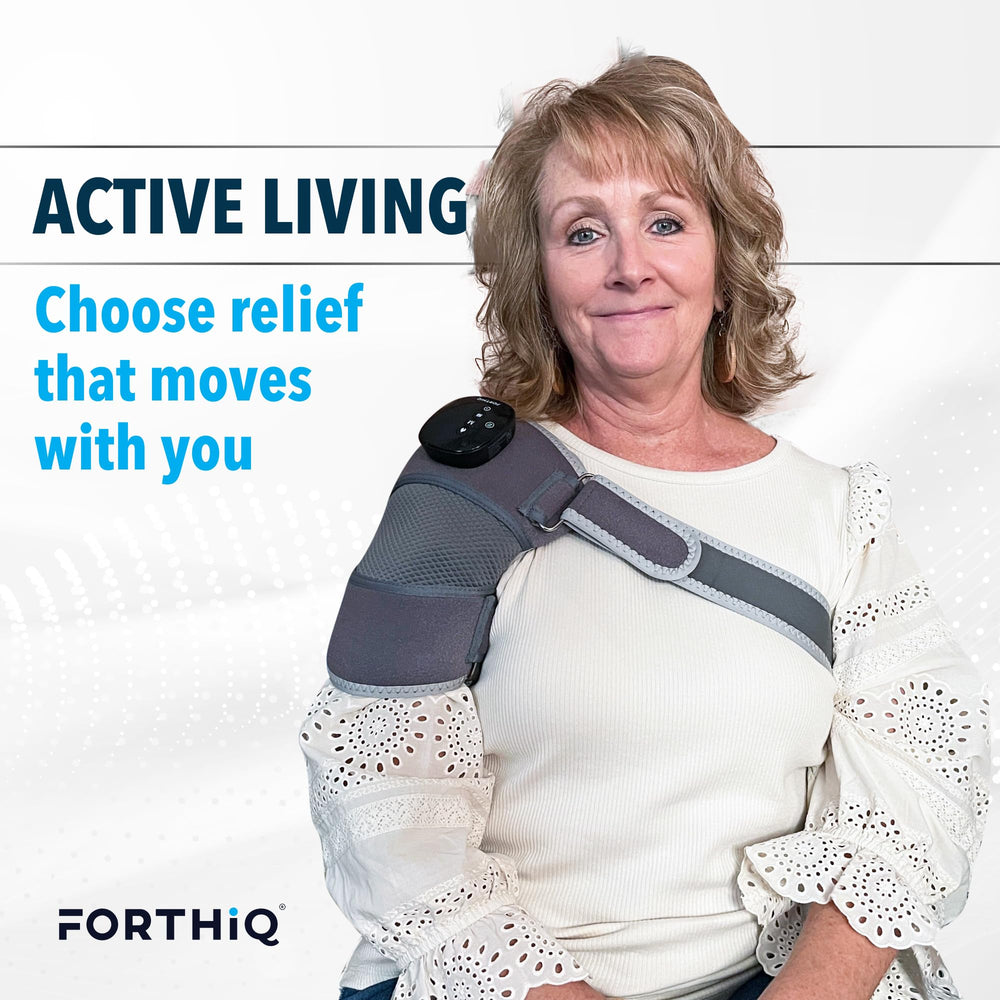 FORTHiQ RED+ ergonomic knee brace fits diverse users securely.