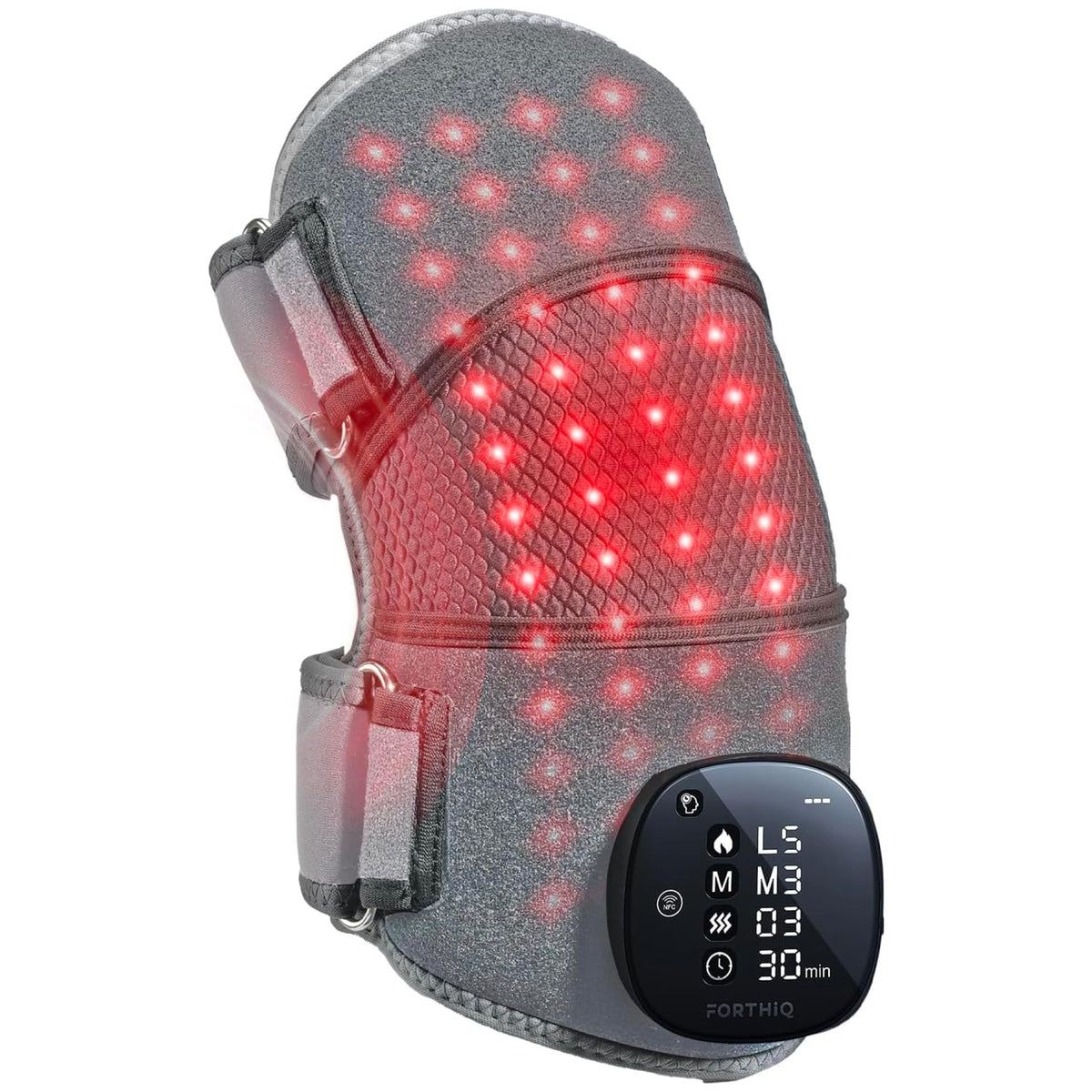FORTHiQ RED+ knee massager with heat for comfortable at-home relief.
