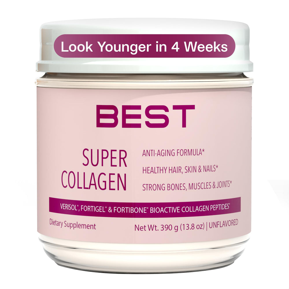 Fortibone collagen unflavored powder in bottle supporting bone density and daily joint comfort.