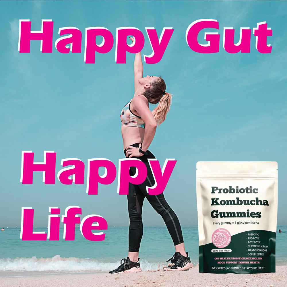 Fortirise probiotic gummy usage scene suggests a daily routine.