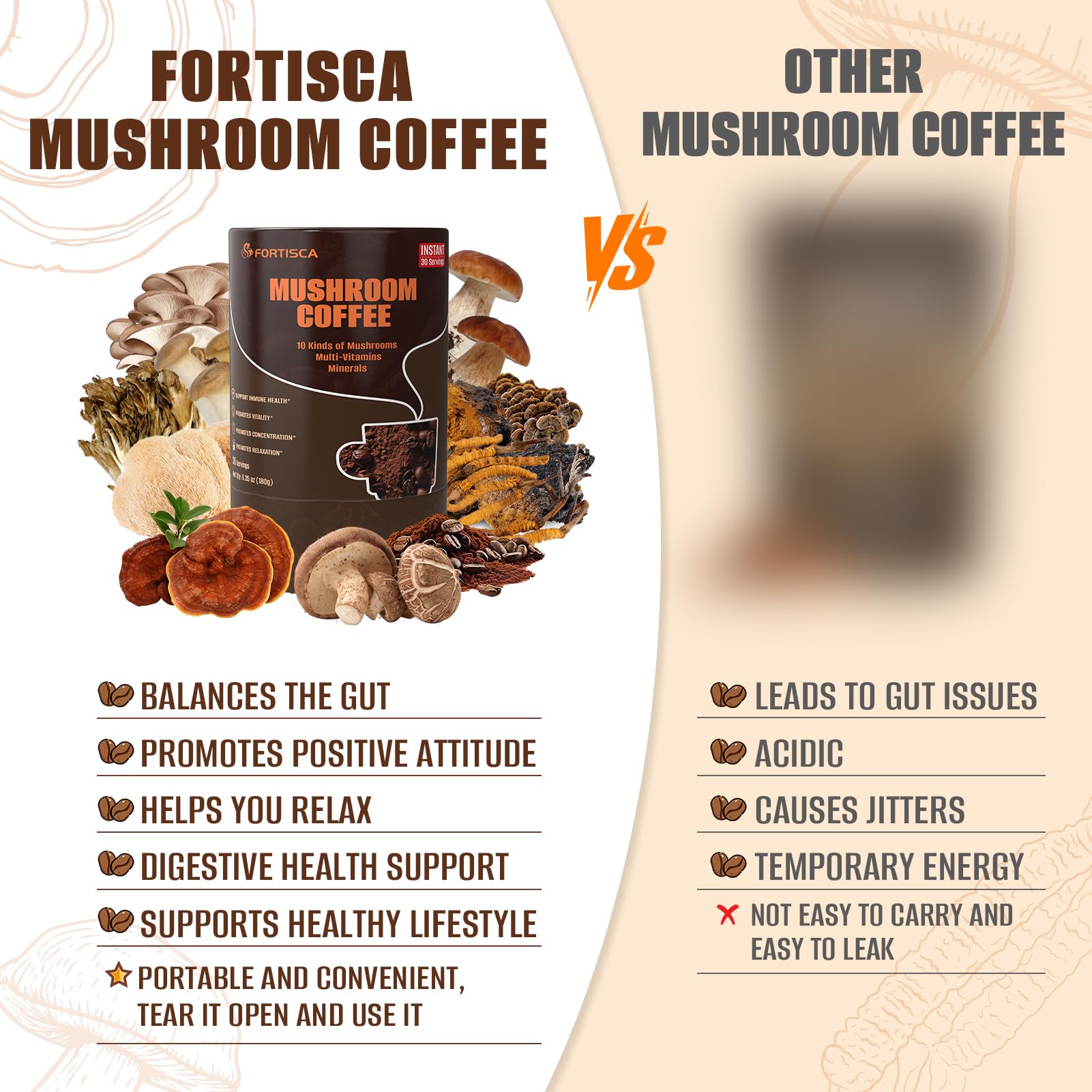 Active lifestyle setup with Fortisca coffee for steady energy