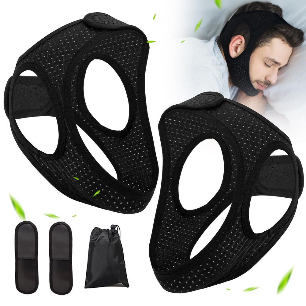 Forzacx chin strap close-up shows breathable fabric for comfortable overnight wear