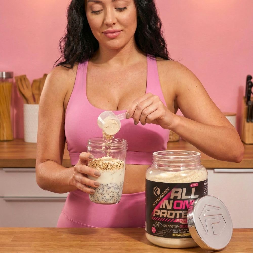 Forzagen All in One Protein for Her digestion‑support formula promotes comfortable digestion