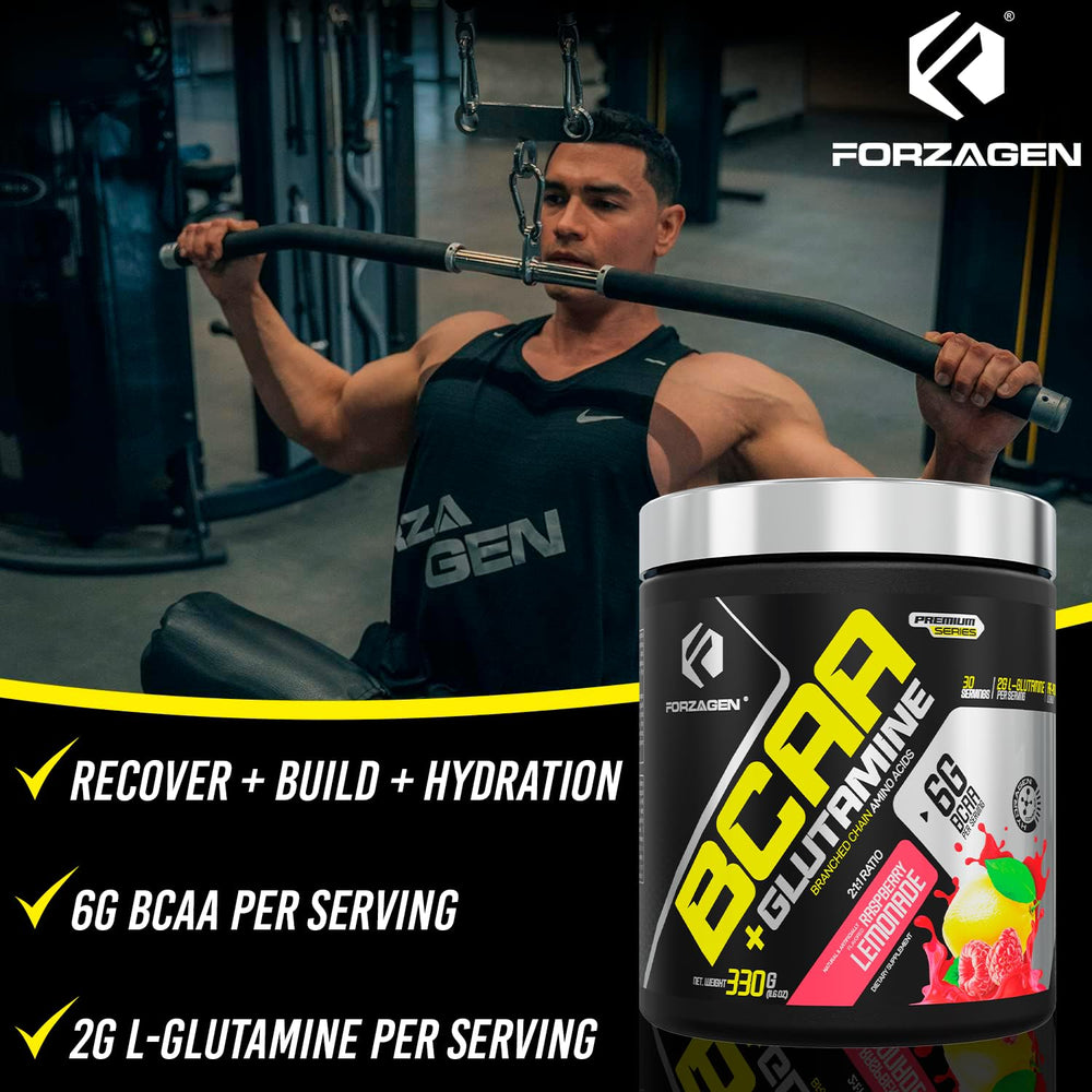 Forzagen BCAAs powder used post-workout to support recovery