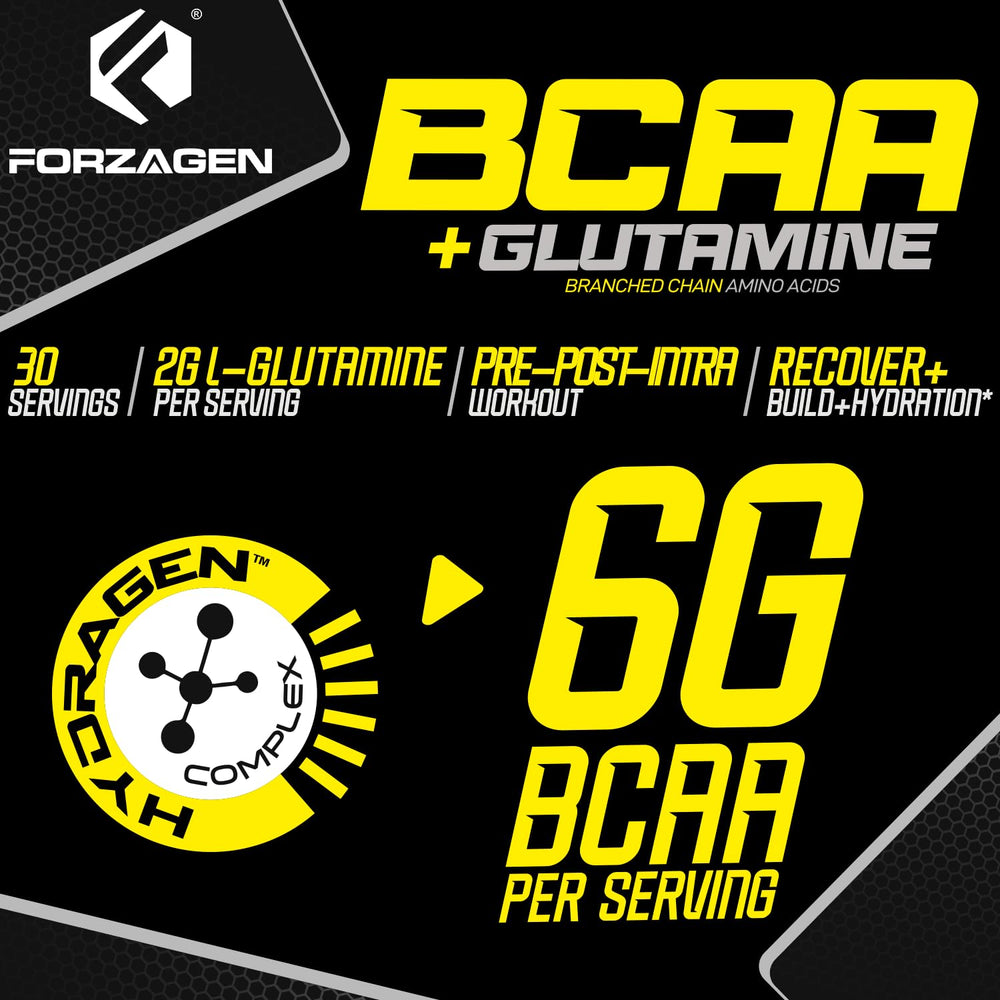 Forzagen BCAAs powder used as a pre-workout for natural energy