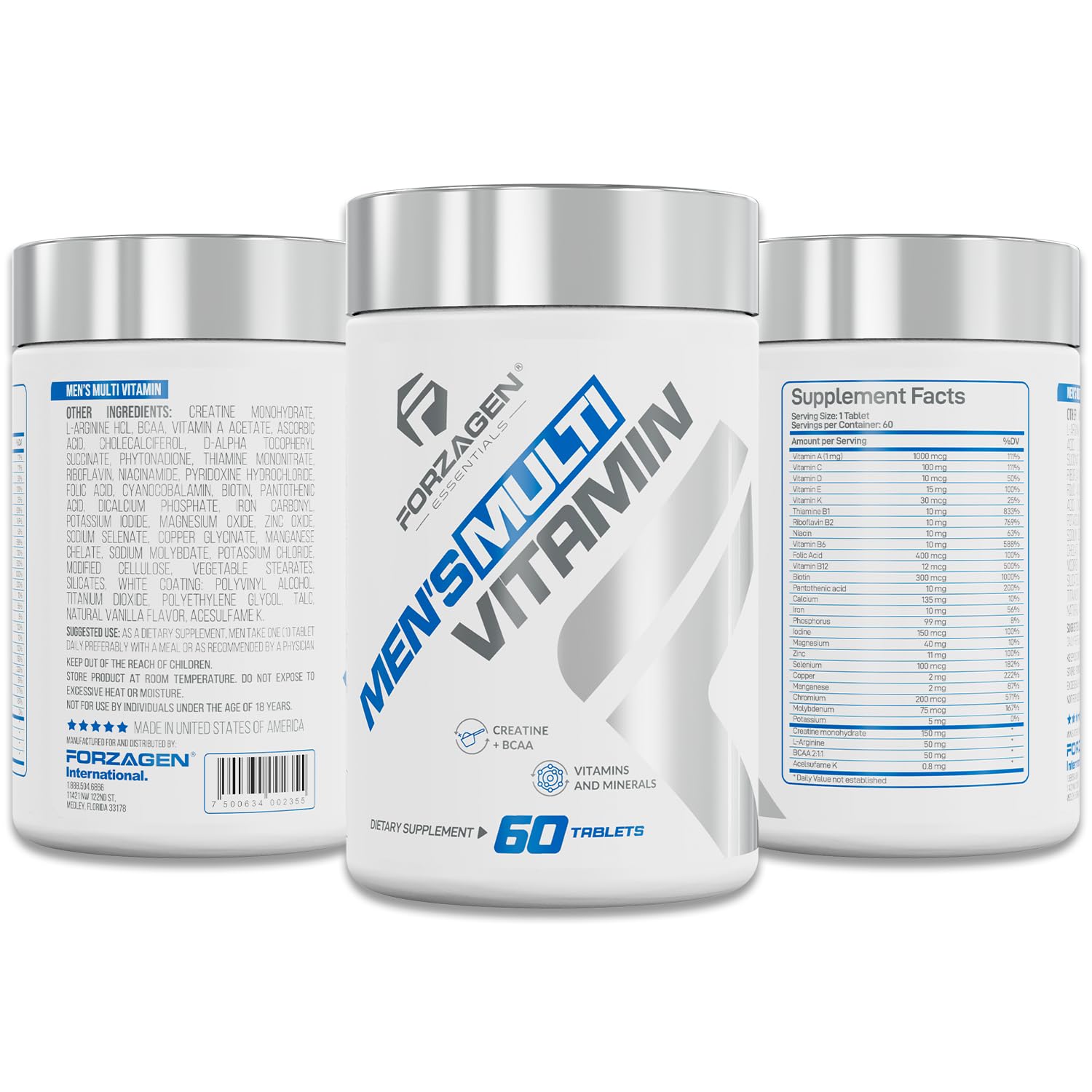 Forzagen Essentials men's multivitamin energy boost — designed to help you stay focused and active.