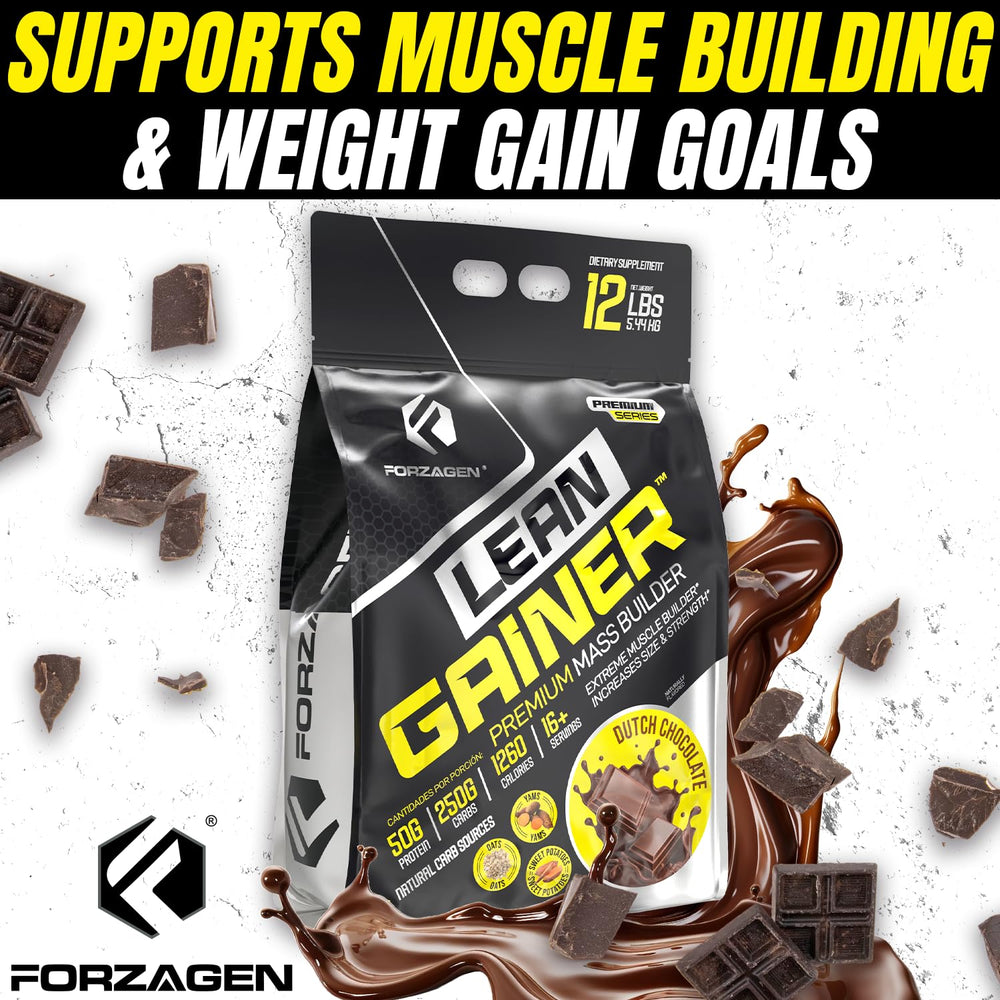 Forzagen Lean Gainer ingredient blend with oats, yams, and sweet potatoes.
