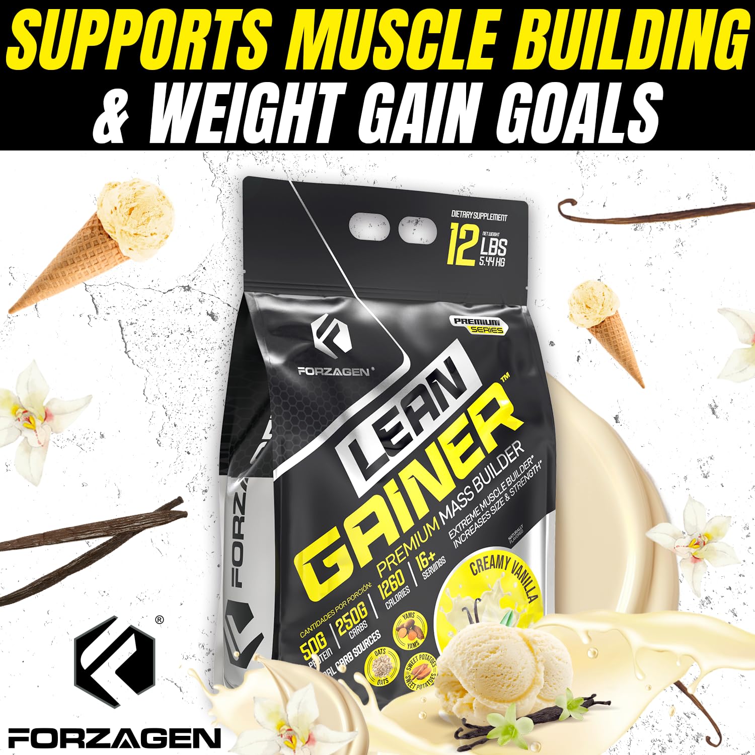 Forzagen Lean Gainer shaker cup ready for quick, convenient shakes
