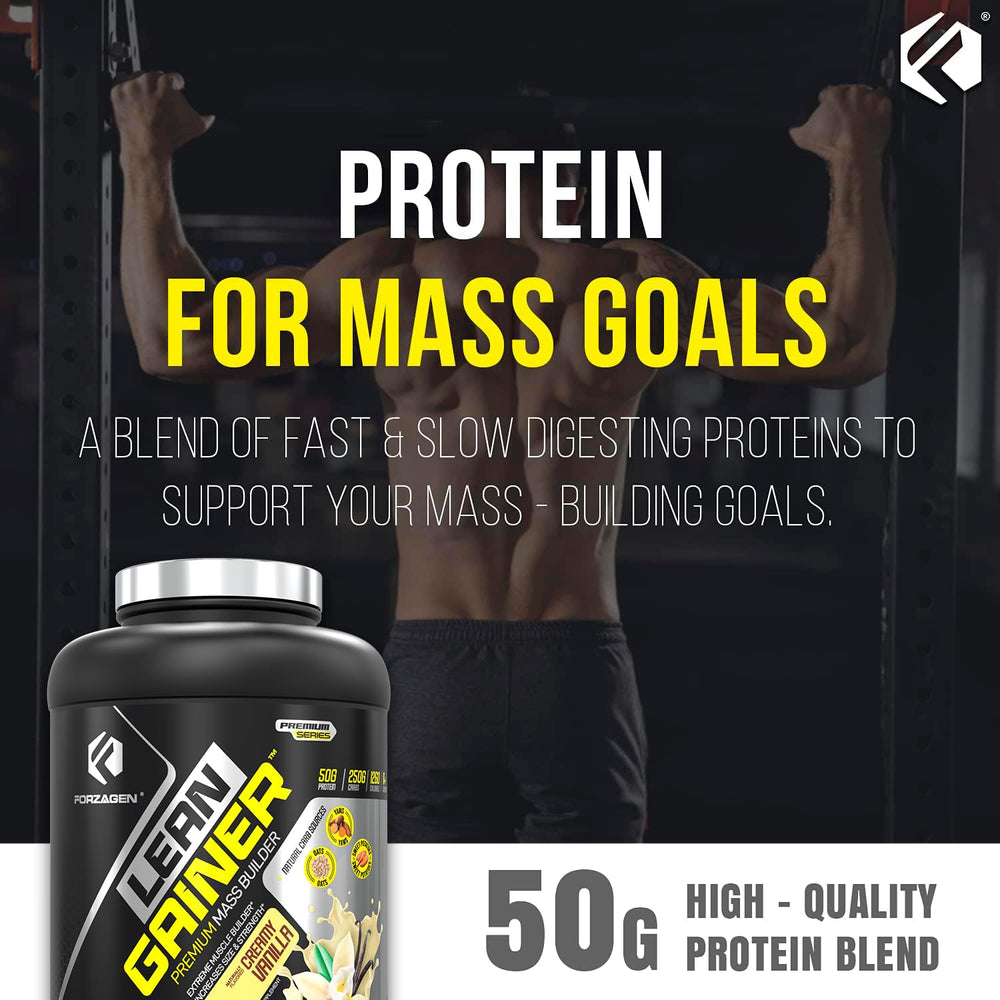 Forzagen Lean Gainer post-workout shake glass, convenient recovery support
