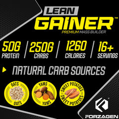 Forzagen Lean Gainer shake being prepared after workout for recovery.