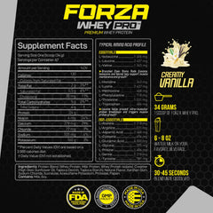 Forzagen Whey PRO Low Carb scoop with powder — customize servings.
