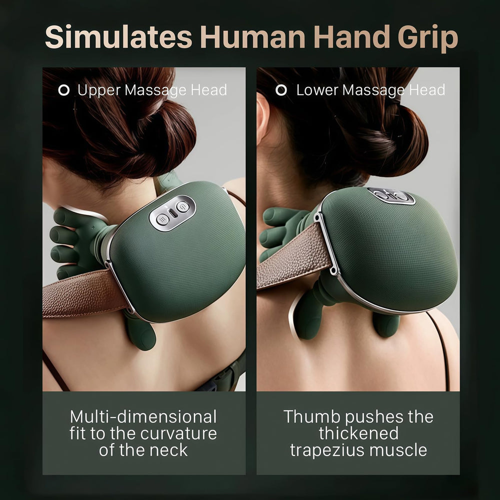 FOTFPYR 4D deep-tissue massage head for targeted relief.