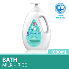 Pouring Fountina Baby Milk Bath into warm water for a soothing, moisturizing bath