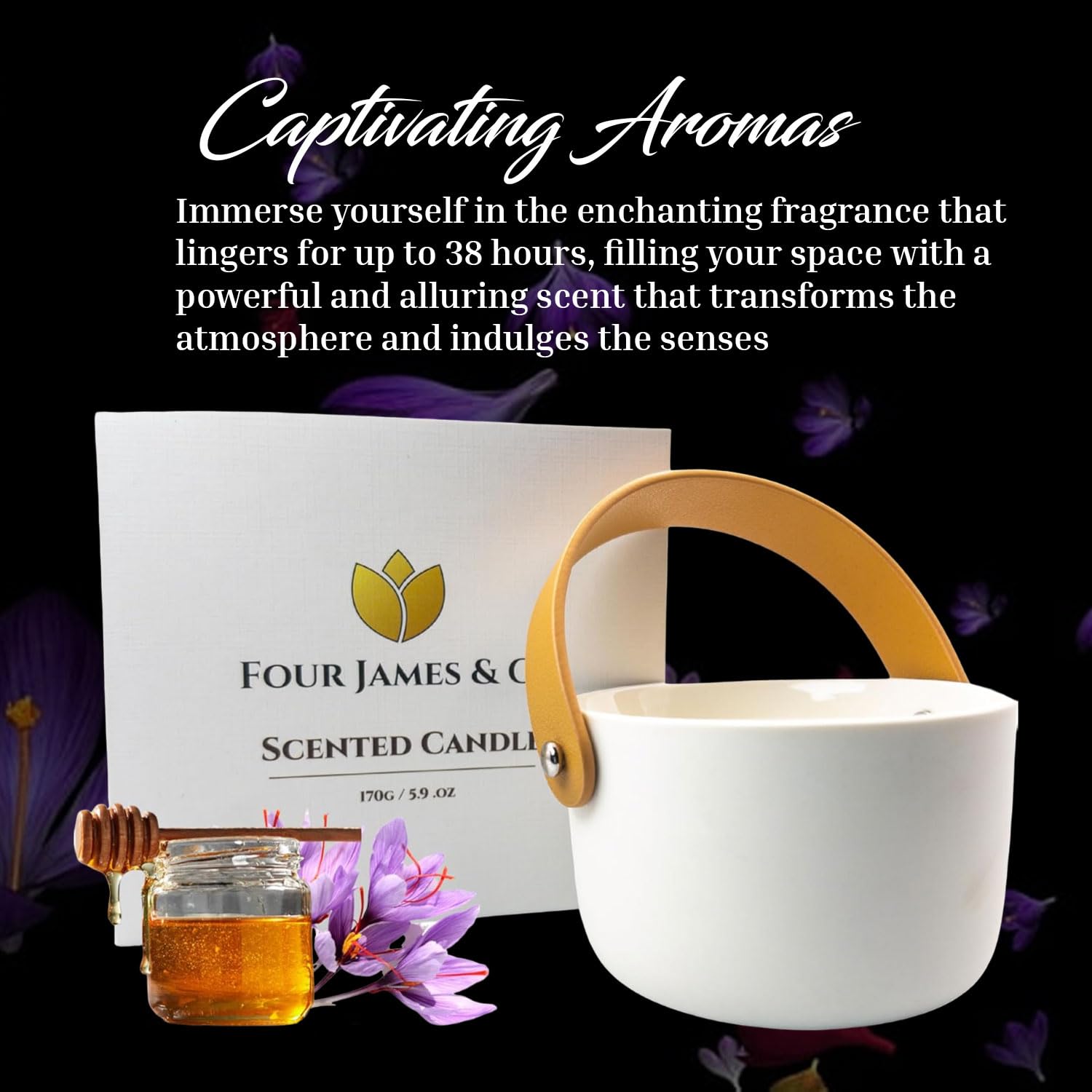 Four James & Co reusable ceramic jar doubles as decorative storage.