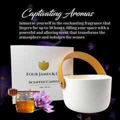 Four James & Co reusable ceramic jar doubles as decorative storage.