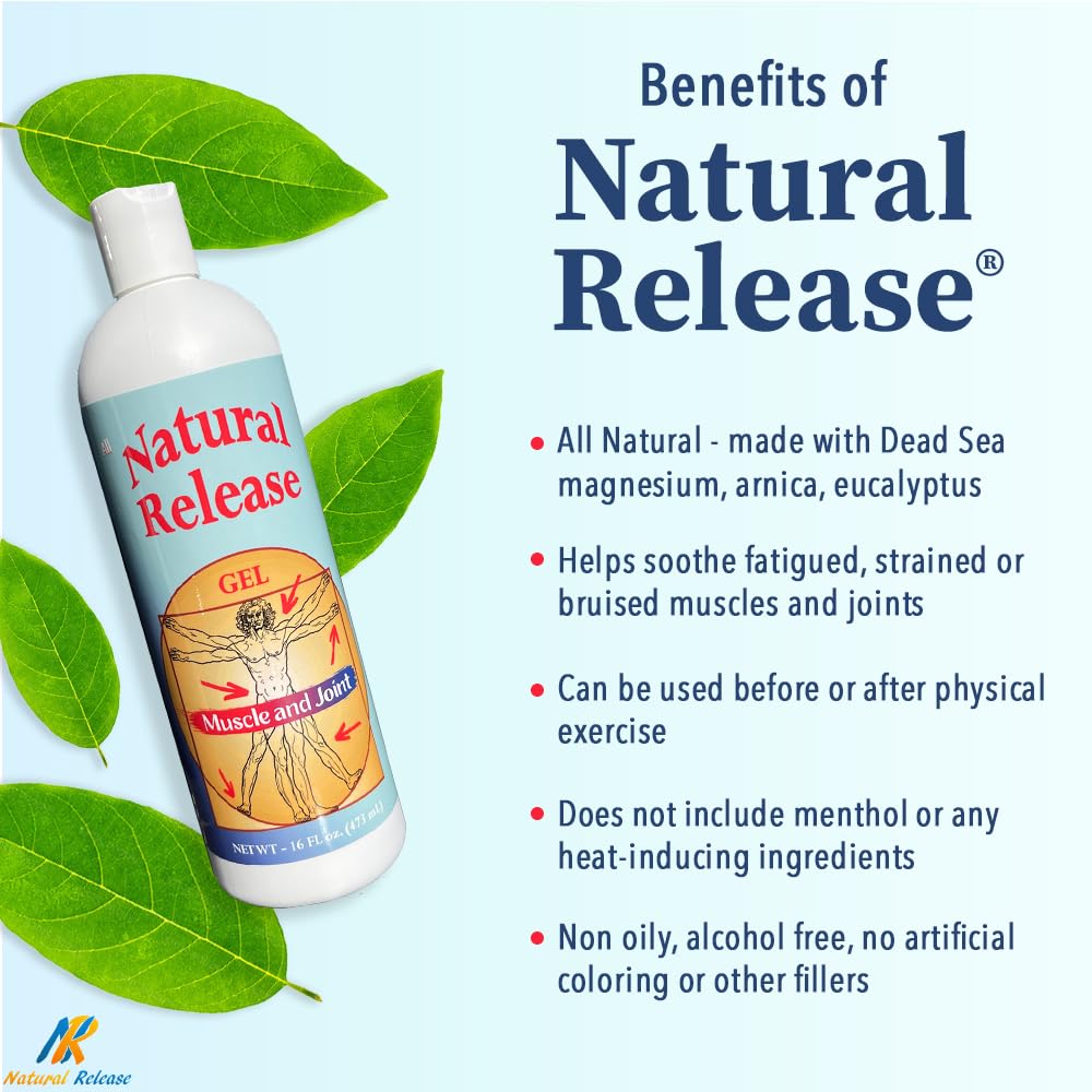 Four Oaks Farm Ventures Natural Release applied on knee, post-activity ease