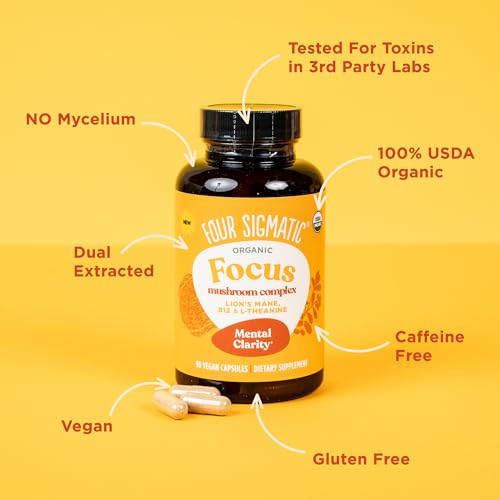 Four Sigmatic Focus ingredient panel highlights adaptogens and B vitamins