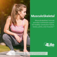 4Life Musculoskeletal Formula devils claw ingredients showcase natural herbs linked to joint comfort.