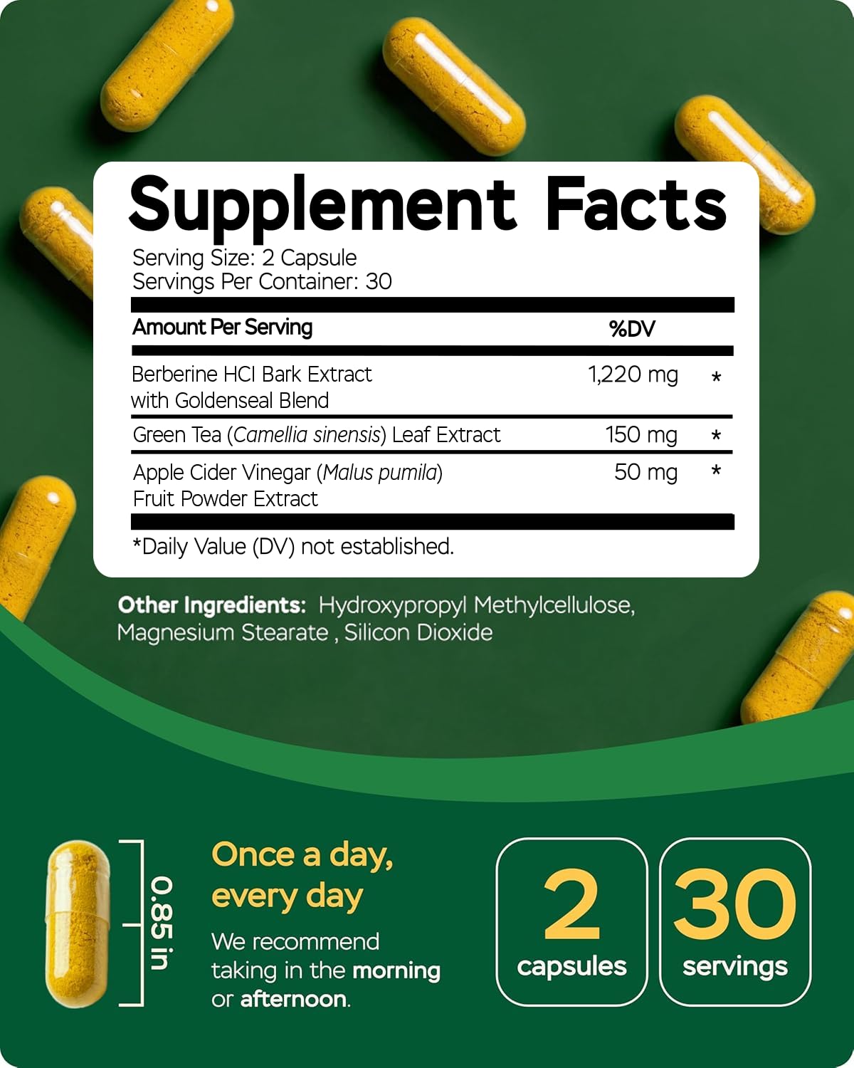 FourWell Berberine packaging in US facility context signals quality assurance