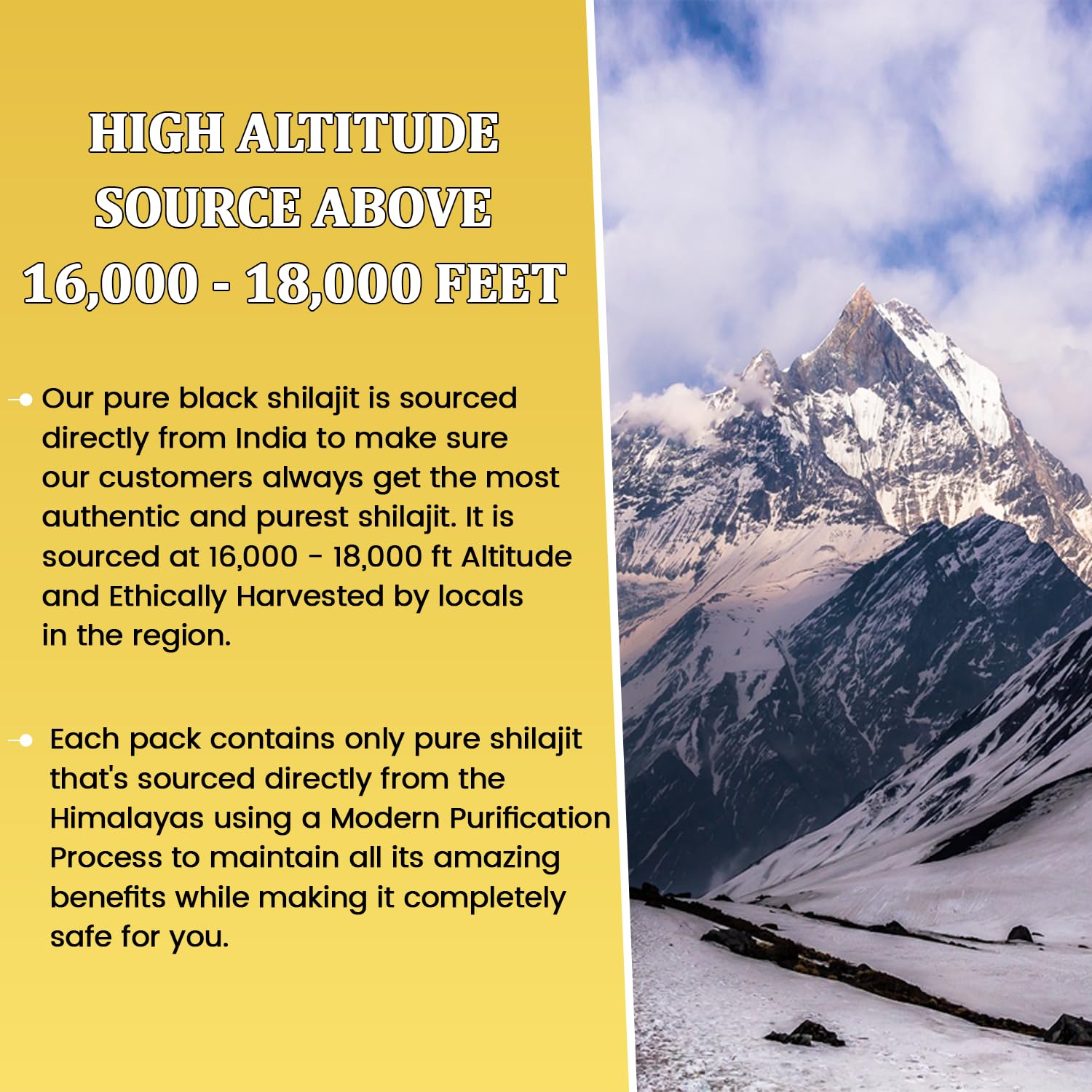 Stainless steel spoon included for precise, hygienic Shilajit serving