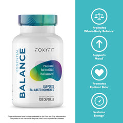FoxyFit Essential Balance bottle with water at breakfast during daily routine