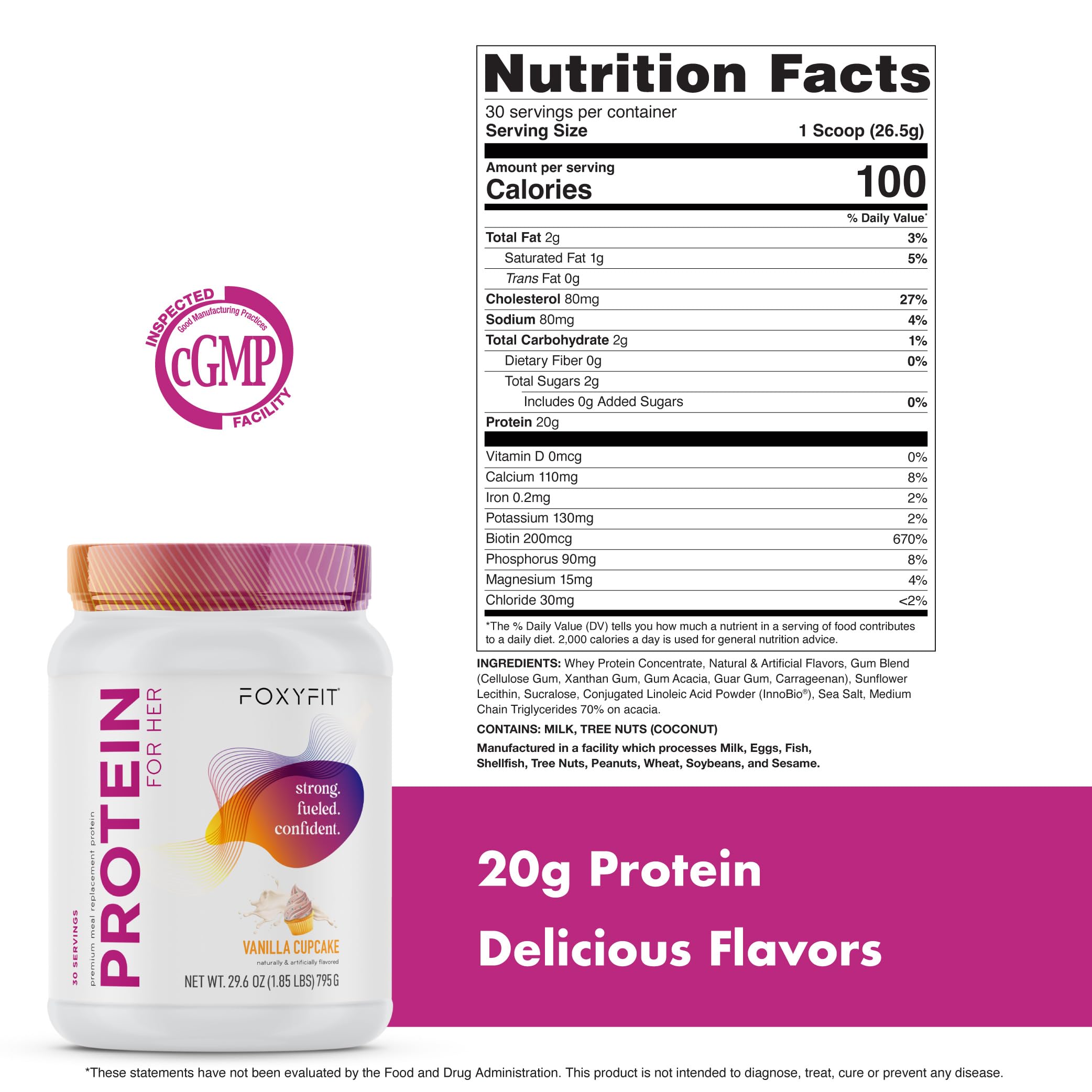 FoxyFit Protein for Her blender bottle ready shake on the go