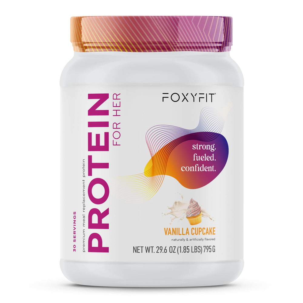 FoxyFit Protein for Her scoop ready to mix for quick protein boosts