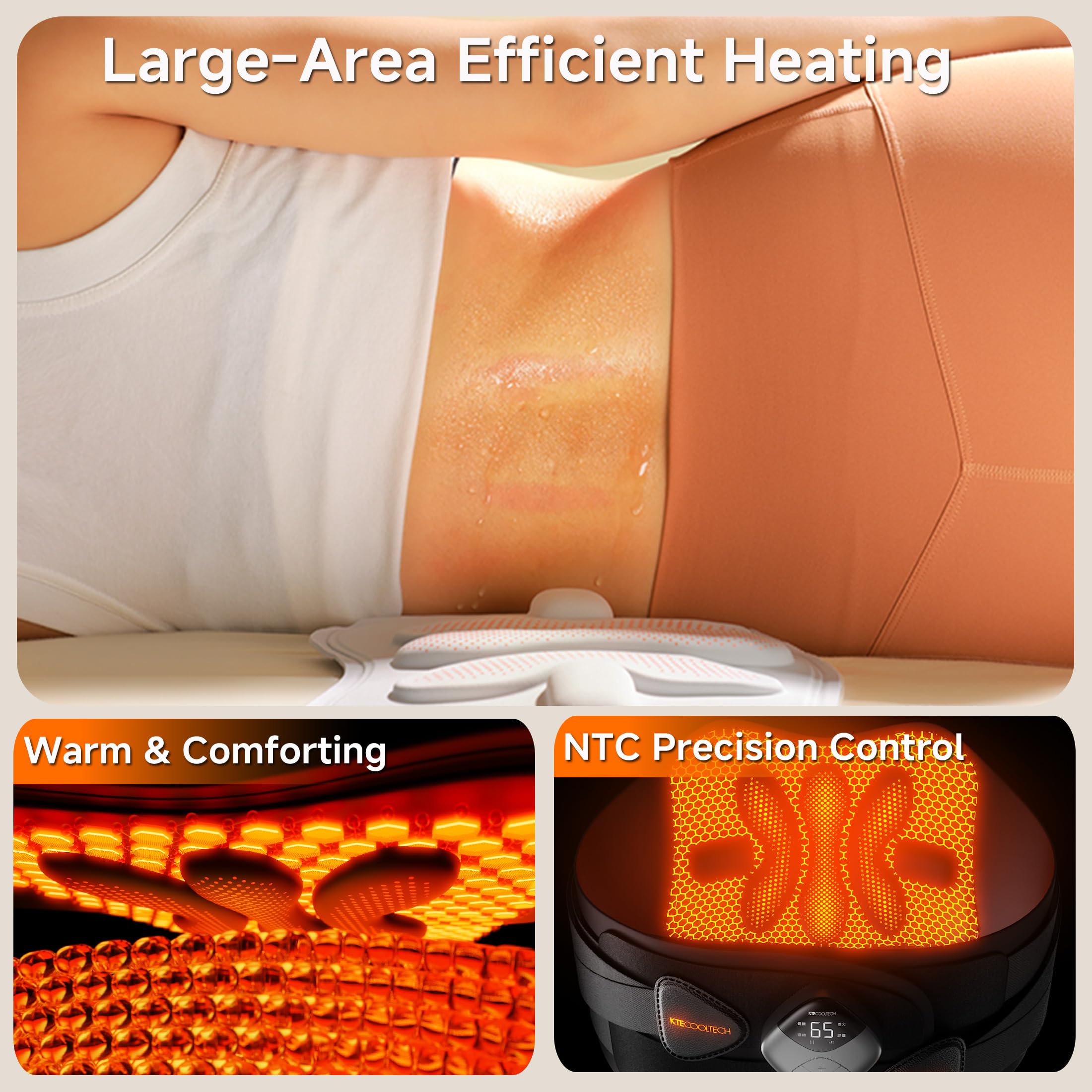 Fozinha cordless heat wrap ready for on-the-go warmth.