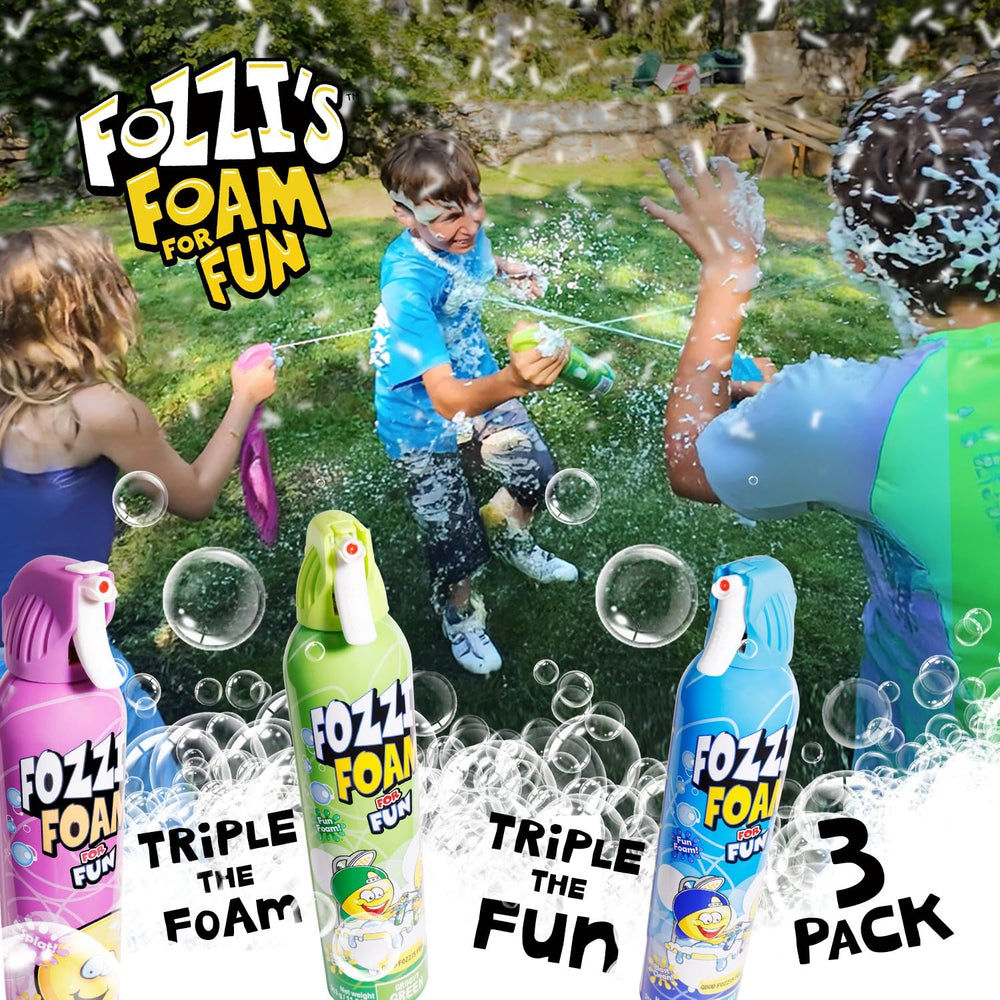 FOZZI'S colorful bubble foam showcases bright, imaginative bath play.