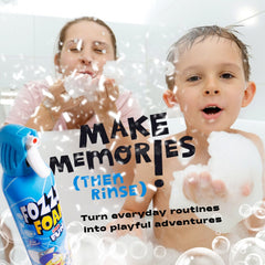 FOZZI'S easy-spray trigger enables creative water play and mess-free baths.