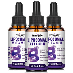 Franguly Liposomal B Complex bottle front, premium packaging for daily use.