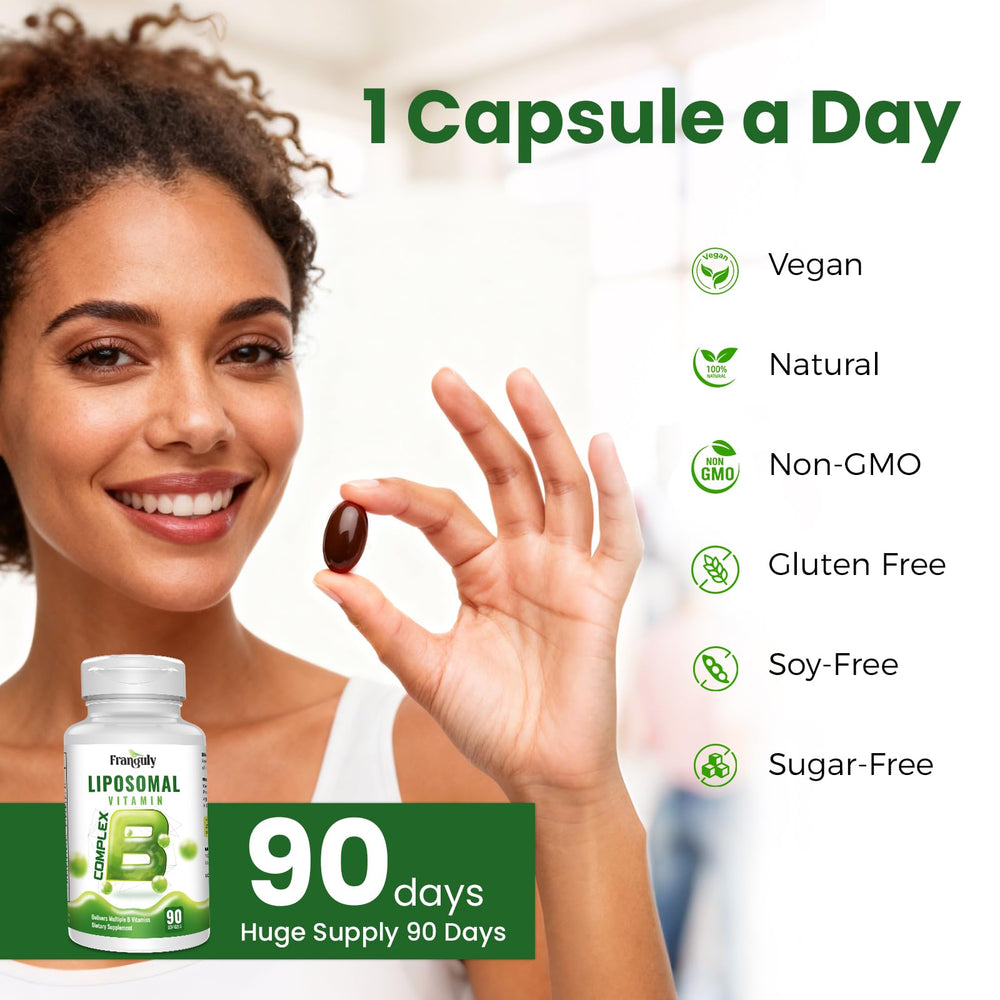 Franguly vegan non-GMO formula symbol highlights clean ingredients.