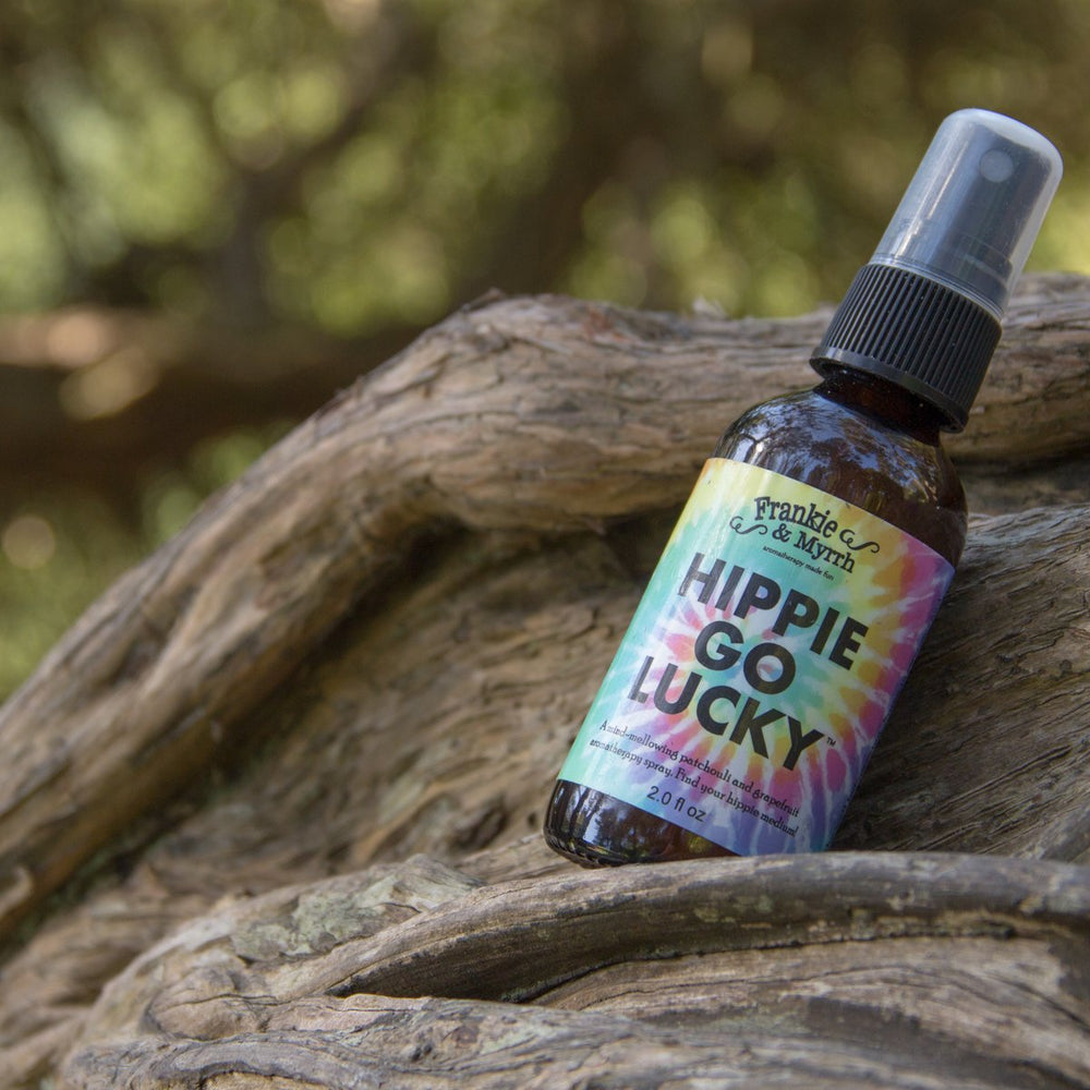 Frankie & Myrrh Hippie Go Lucky linen spray, freshening textiles